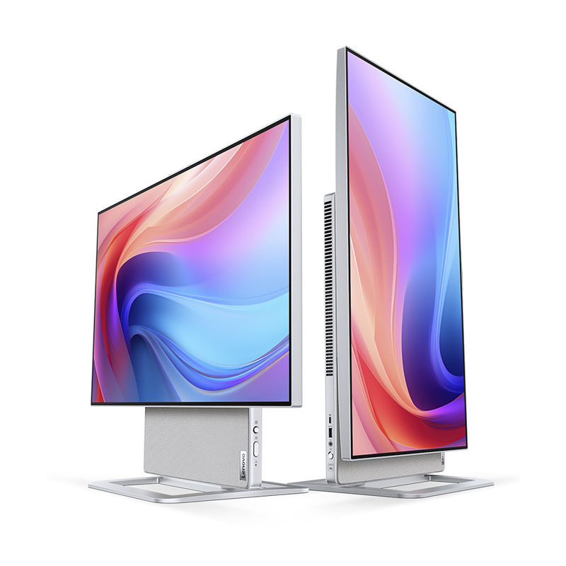 联想(Lenovo)YOGA 27 可旋转27英寸QHD屏一体台式电脑(R7-7840H 16G 1TSSD 集显 2K高清 w11 银色)官方标配高清大图