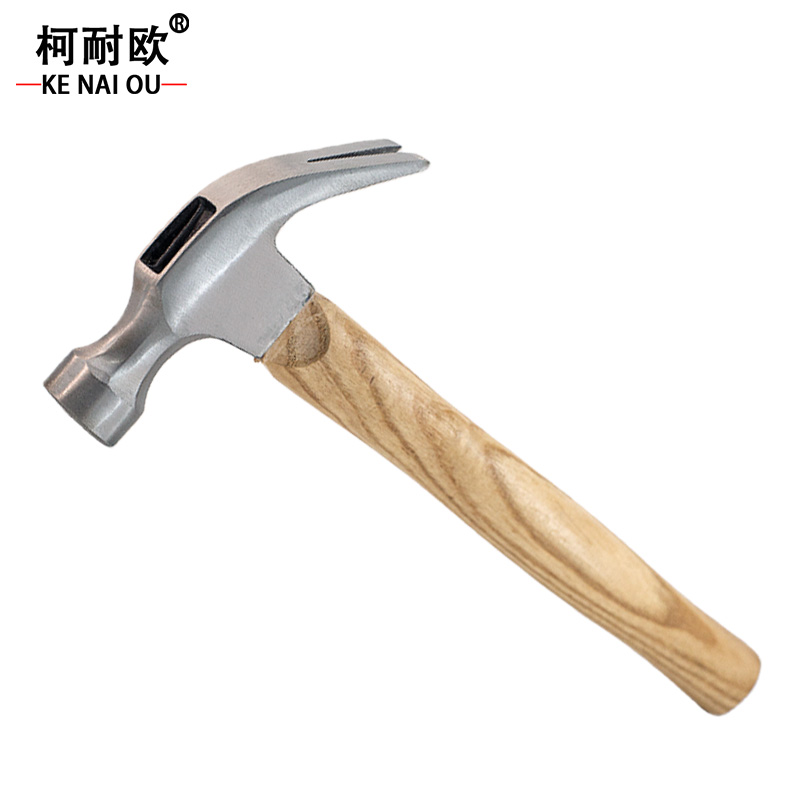 柯耐欧 工业级木柄羊角锤V型起钉锤 0.25kg 0.5kg 0.75kg 把高清大图