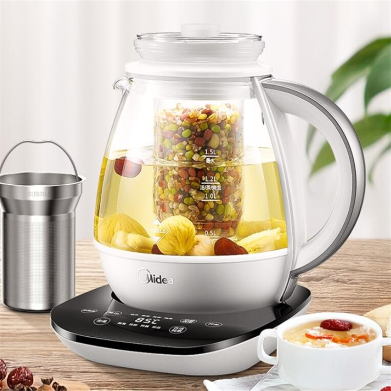 美的(Midea)养生壶 智能防溢炖煮两用 1.5L 电水壶 GE1518a