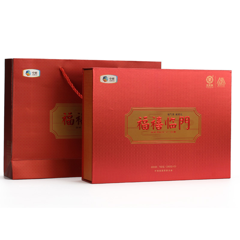 中茶 百年木仓 湖南安化黑茶 福禧临门礼盒 760g