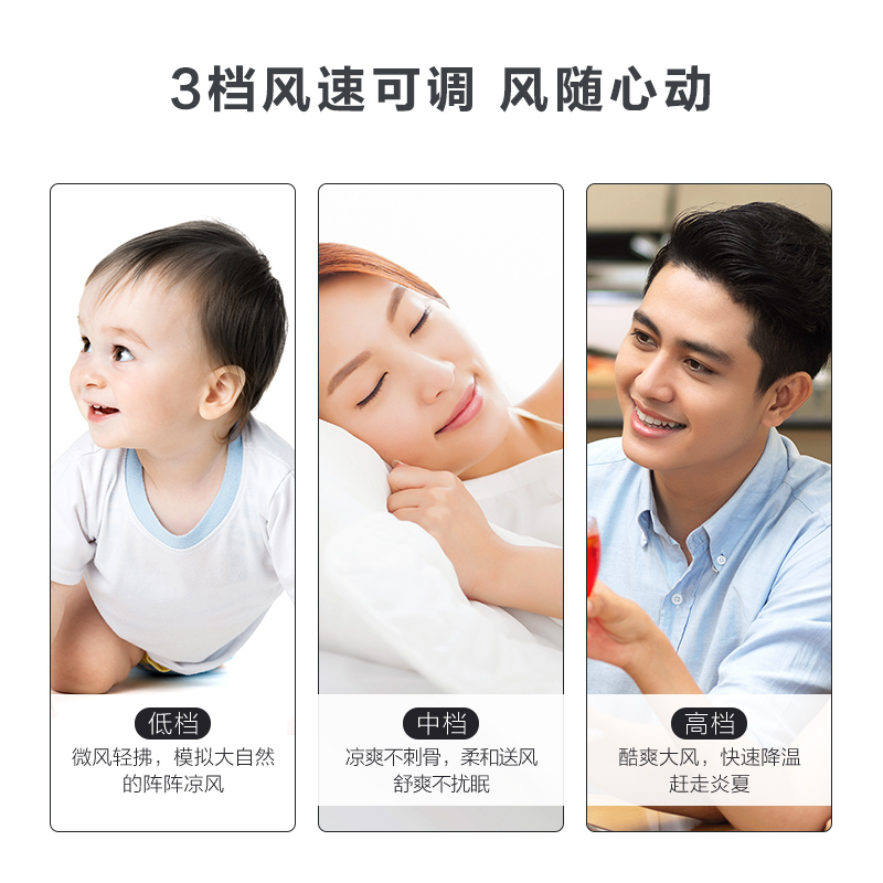美的(Midea) FS40-15F1 宿舍摇头定时5叶 家用立式静音机械式电风扇高清大图
