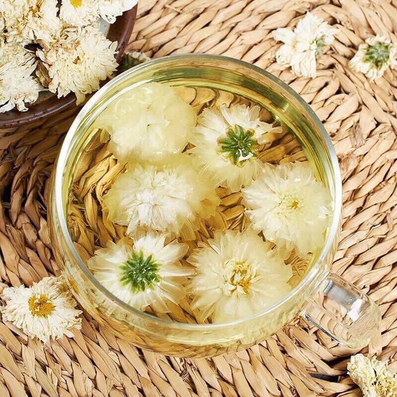 安徽黄山贡菊花茶清热去火排毒养肝杭白菊胎菊王特级正宗野生批发 50克(试用)