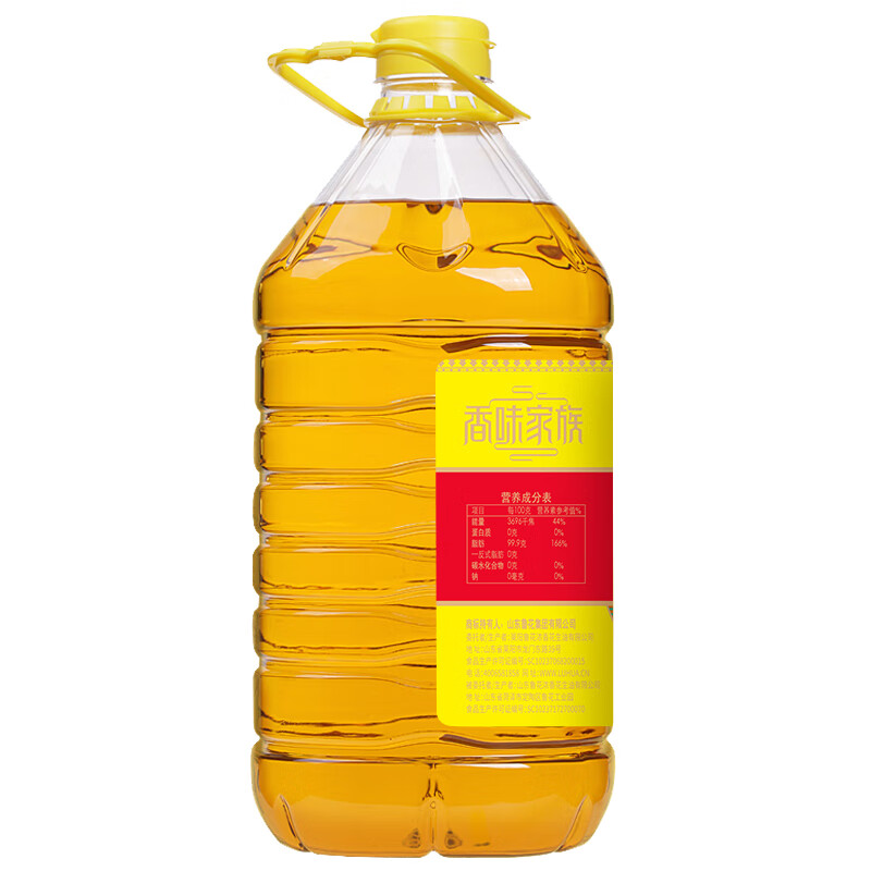 鲁花香味家族压榨一级花生油5.21L纯正浓香家用食用油高清大图