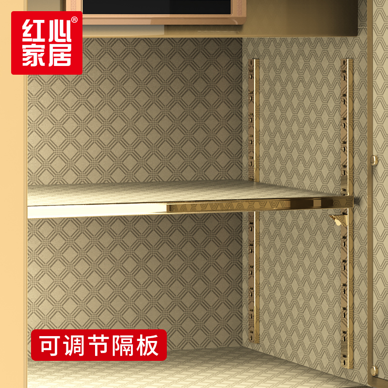 [红心家居]双门指纹密码锁保管箱防撬保险柜防盗办公家用