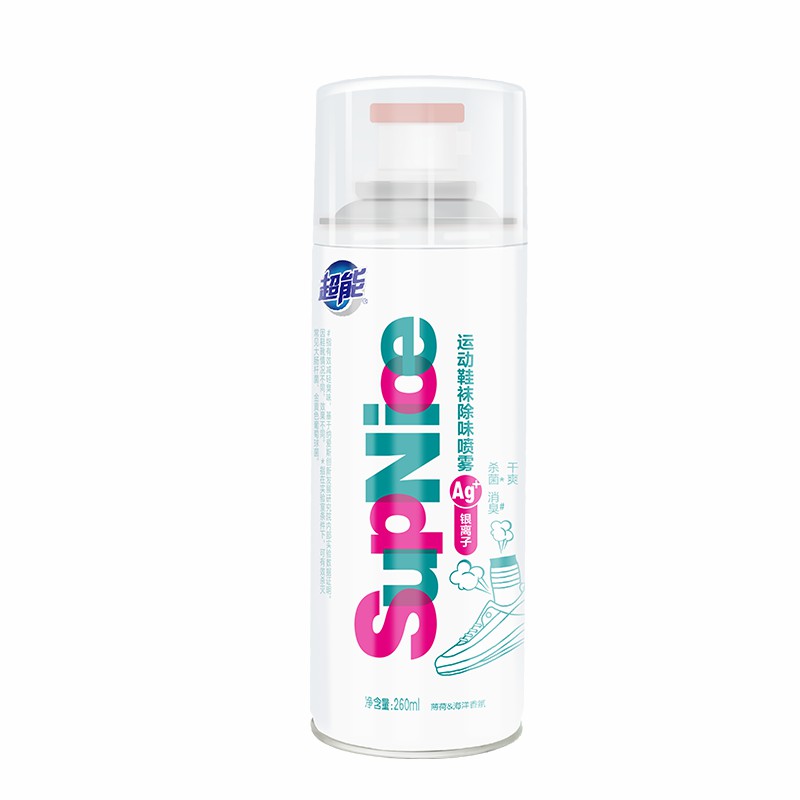 超能运动鞋袜除味喷雾260ml*2瓶除菌祛异味速干即喷即穿方便携带高清大图