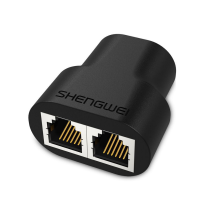 OL 胜为 SH-230电话分线器 三通头 延长器 网络转接头 RJ11电话线双口屏蔽分线器网络接口分支器 10个起购