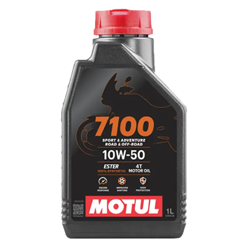 摩特(Motul)7100 4T 摩托车机油 全合成机油 10W50 1L SP高清大图