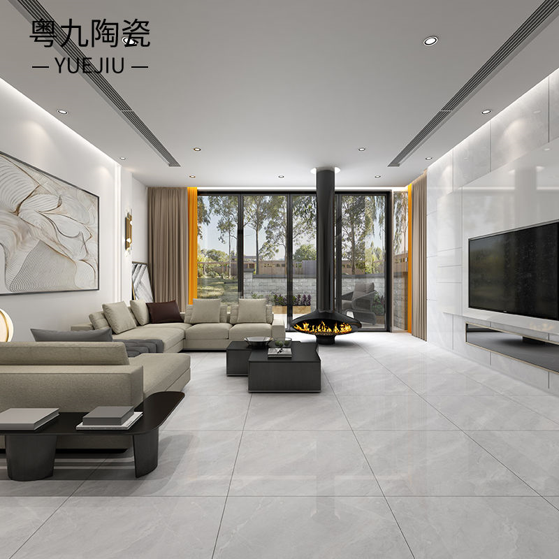 8713 佛山负离子通体大理石瓷砖800x800客厅防滑地板砖现代简约地砖