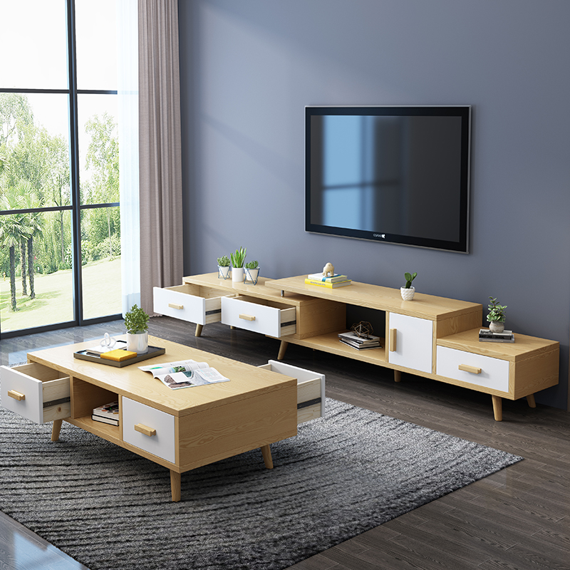 板式茶几电视柜组合
