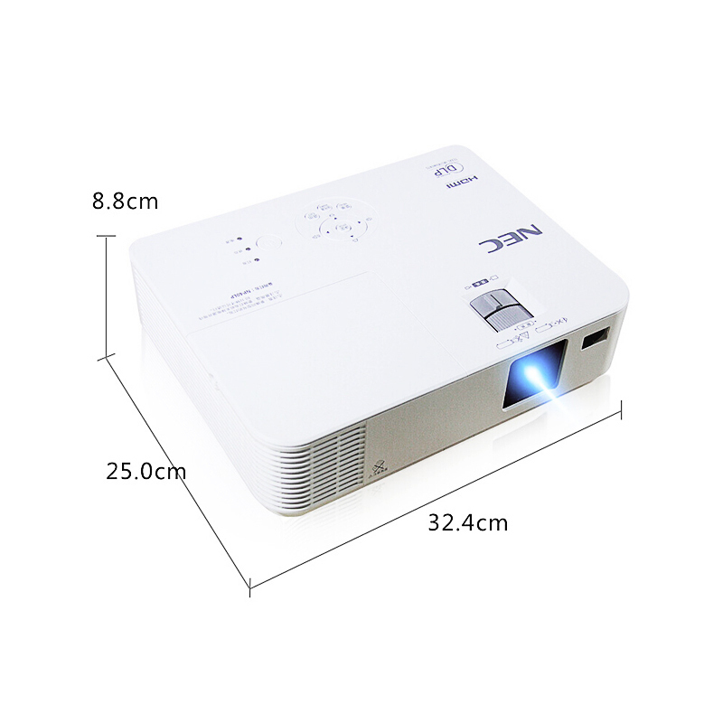 日本电气(NEC)NP-CD1110 DLP商务教育办公便携投影机教学培训投影蓝光3D家庭影院家用高清投影仪3000流明