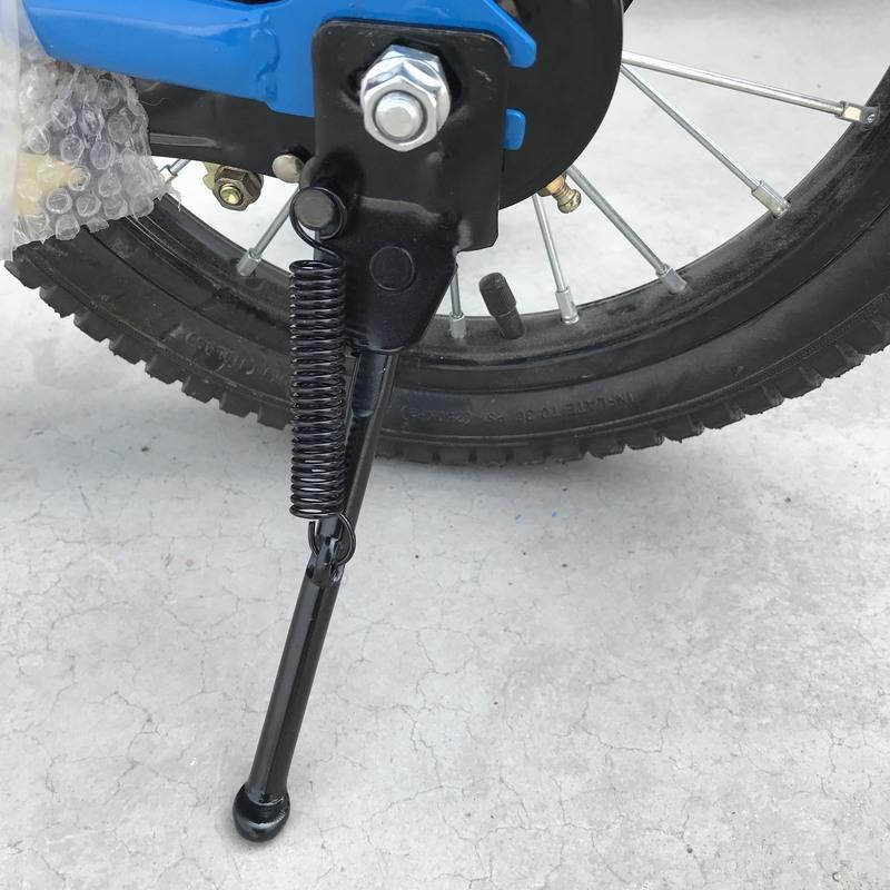 儿童自行车配件脚撑停车支架车腿1214161820寸童车立脚架梯子边撑黑色