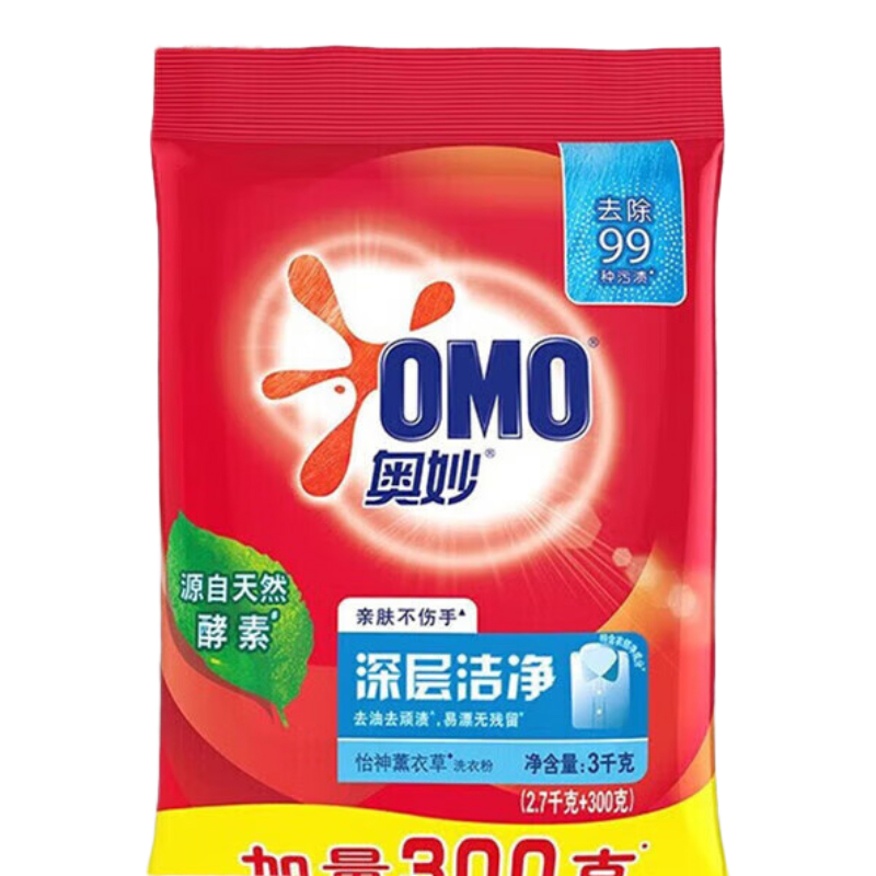 奥妙深层洁净洗衣粉 2.7KG+300G 单位:袋