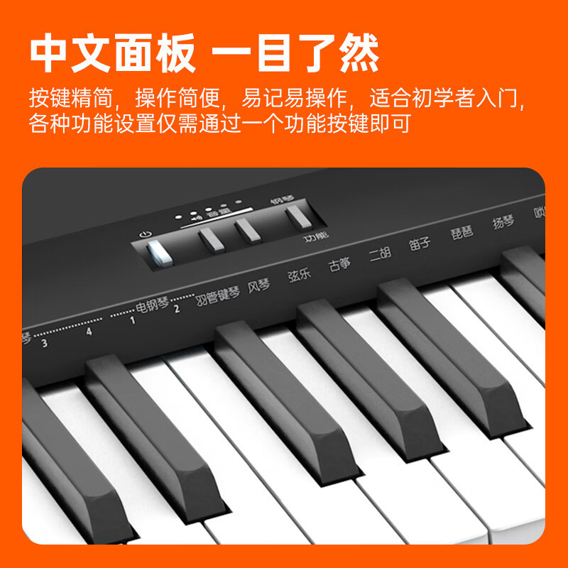 罗兰(Roland)电钢琴FP18智能电子钢琴88键重锤便携式成人儿童初学者家用钢琴黑色高清大图
