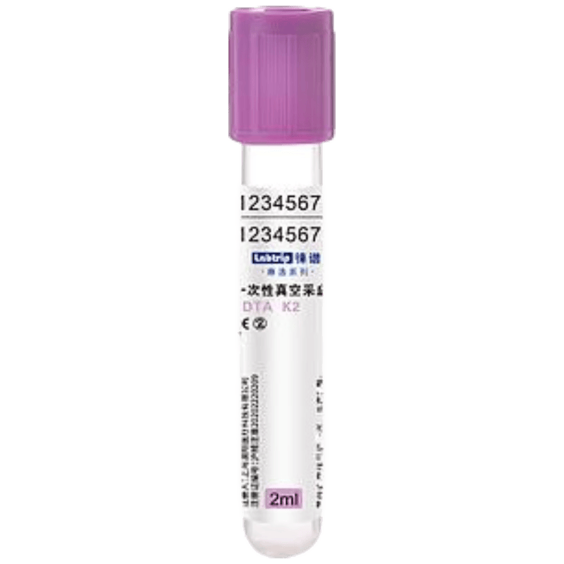 徕谱 Labtrip 一次性真空采血取样管 EDTA-K2 紫色 塑料 2ml(1800支/箱)高清大图