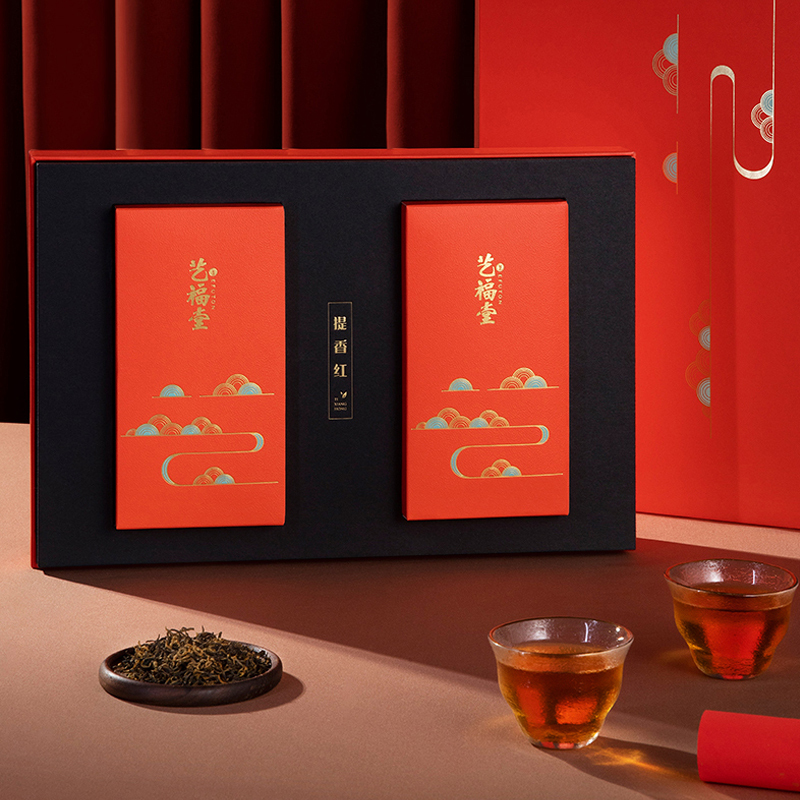 艺福堂茶叶礼盒装金骏眉红茶特级浓香正宗武夷中秋送礼佳品