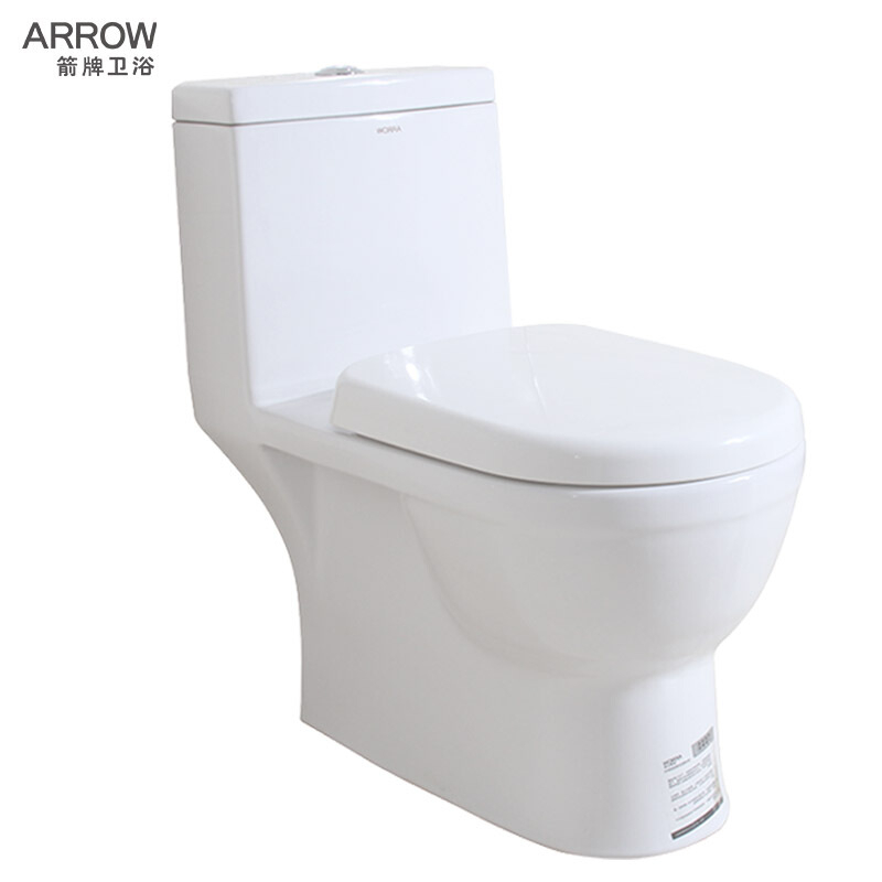 箭牌(ARROW)AG1176M/L直冲马桶(坑距350)易洁坐侧坐便器马桶 单台装