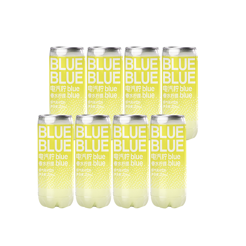 柠檬共和国香水柠檬气泡果汁饮料300ml*8瓶高清大图