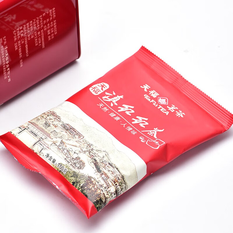 天福茗茶 红茶茗丰系列滇红茶正宗云南红茶茶叶500g散装罐装高清大图