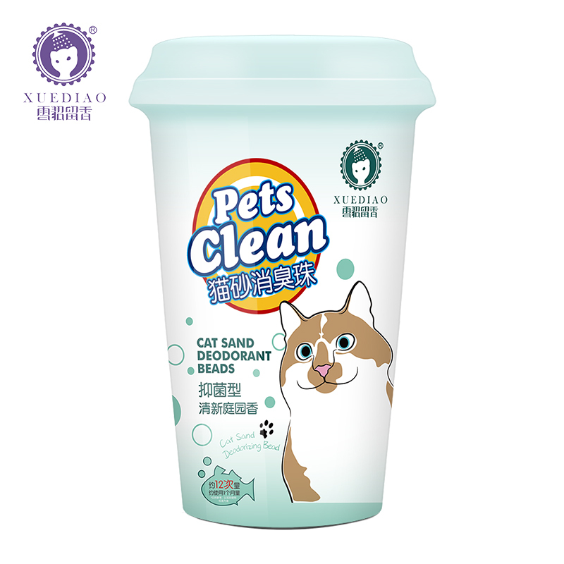 雪貂留香猫砂清新庭园香去味珠-600ML