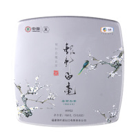 中茶 福鼎白茶蝴蝶牌茶叶W902银针白毫白茶160g盒5g*32袋单盒装