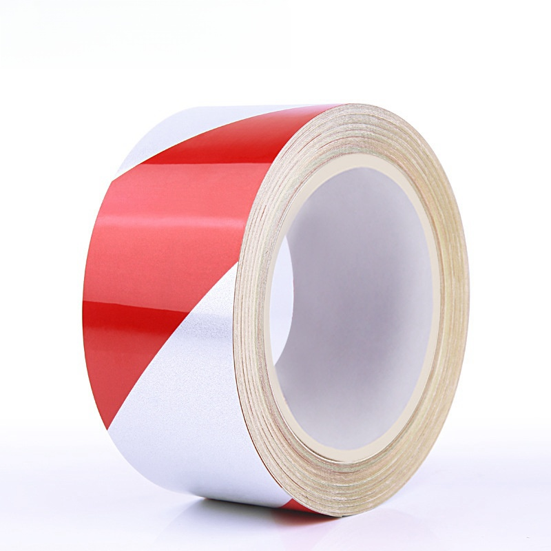 老计胶带 胶带 反光红白100mm*30m 卷 胶粘高清大图