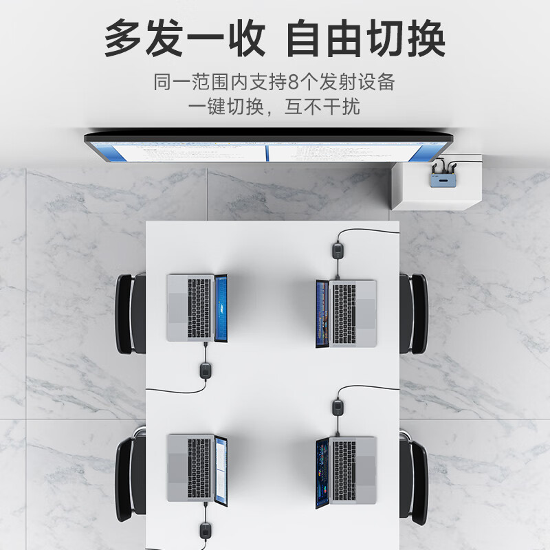 无线收发器 50米HDMI无线投屏器一对高清大图