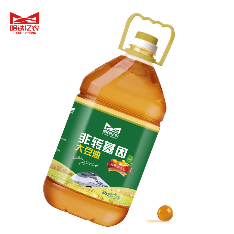哈铁亿农 非转基因大豆油5L/桶高清大图