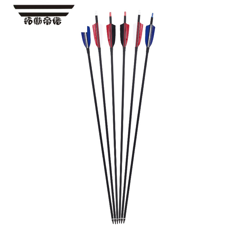 拓斯帝诺弓箭支混碳纯碳箭运动射箭比赛金属练习箭头复合竞技反曲弓真