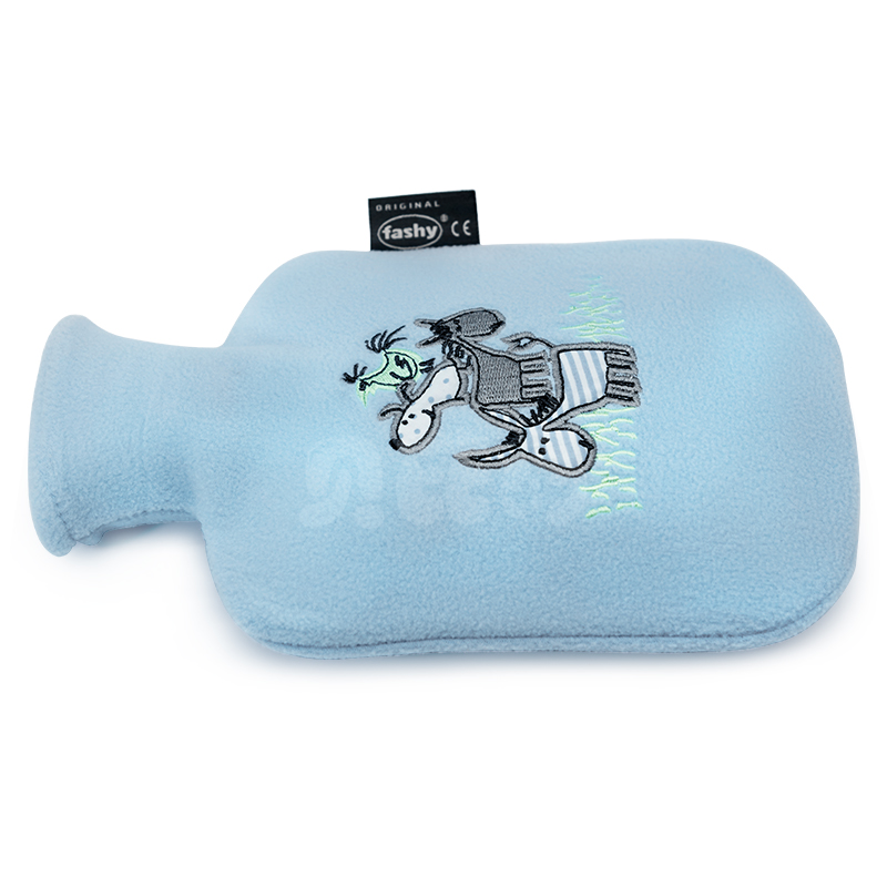 德国进口 费许fashy注水式热水袋 暖水袋 暖脚暖手腰肩颈 经期暖腹 小号配布套款 保暖用品0.8L高清大图