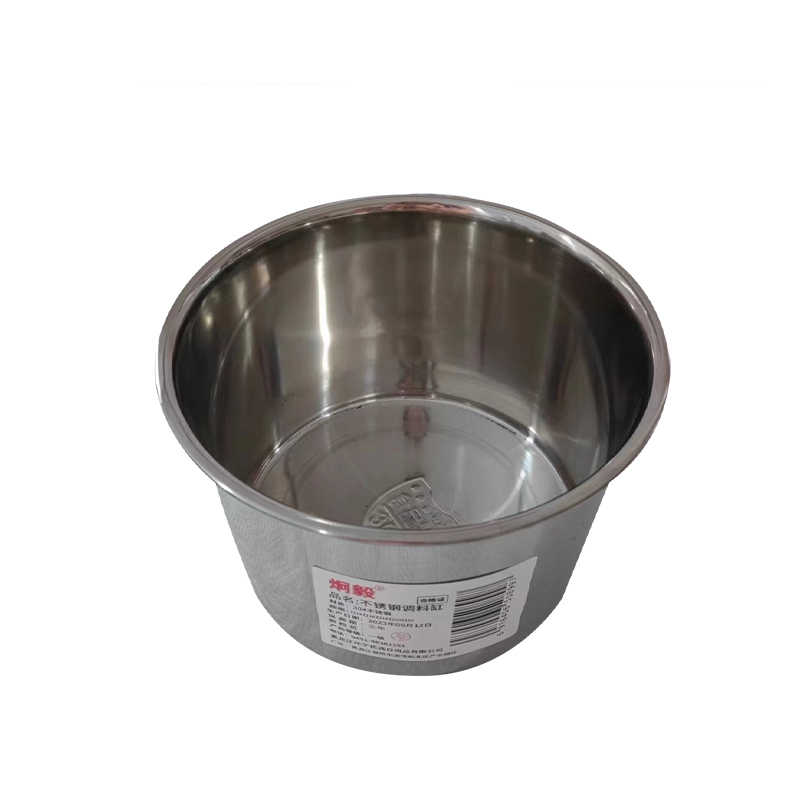 炯毅 不锈钢调料罐调味盒味盅猪油罐厨房料缸圆形调味盒打蛋盆辣椒罐家用调味罐 不锈钢调料缸 16cm 个高清大图