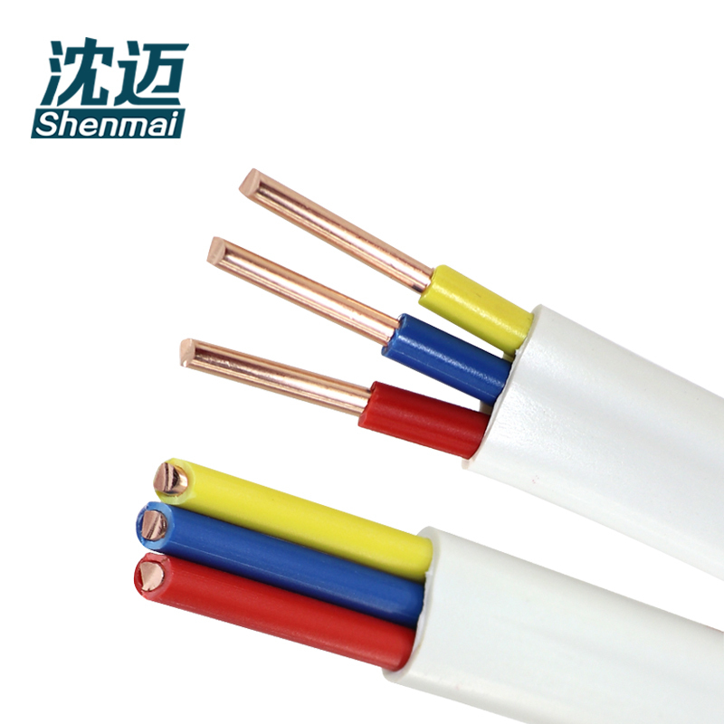 沈迈 铜芯硬电线 ZR-BVVB-3*2.5mm²(95米) /捆