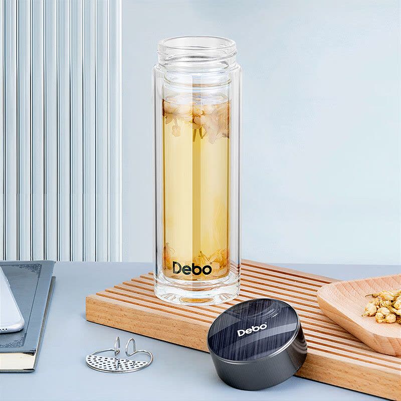 德铂(Debo)雷奈斯高硼硅玻璃双层玻璃杯茶杯礼盒装400mlDEP-908图片