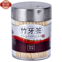 唐宗筷 罐装牙签筒 竹质 牙签550支装 A3915