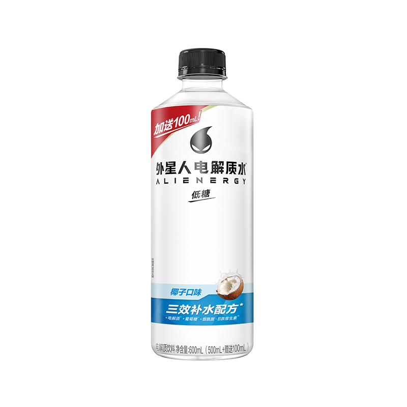 外星人电解质水600ml*9瓶椰子味果味低糖维生素饮料高清大图