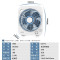 先锋(SINGFUN)转页扇电风扇家用台式桌面扇循环扇转页风扇 DZY-T1