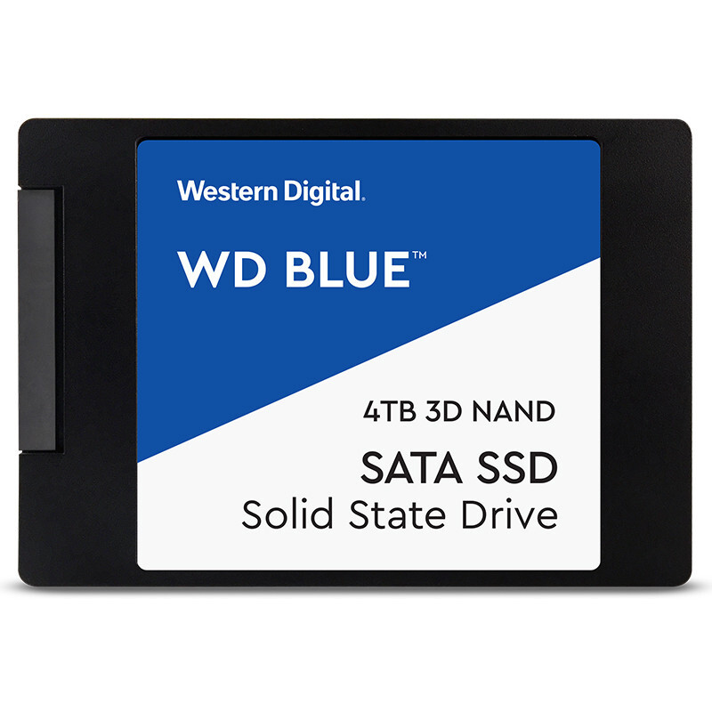 西部数据(WD) 4TB 固态硬盘 SATA3.0接口 Blue系列-3D进阶高速读写版
