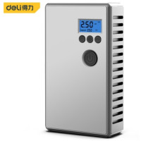 得力（deli） DL880230 无线充气泵 车载充气泵 便携式打气泵打气筒带灯 灰色