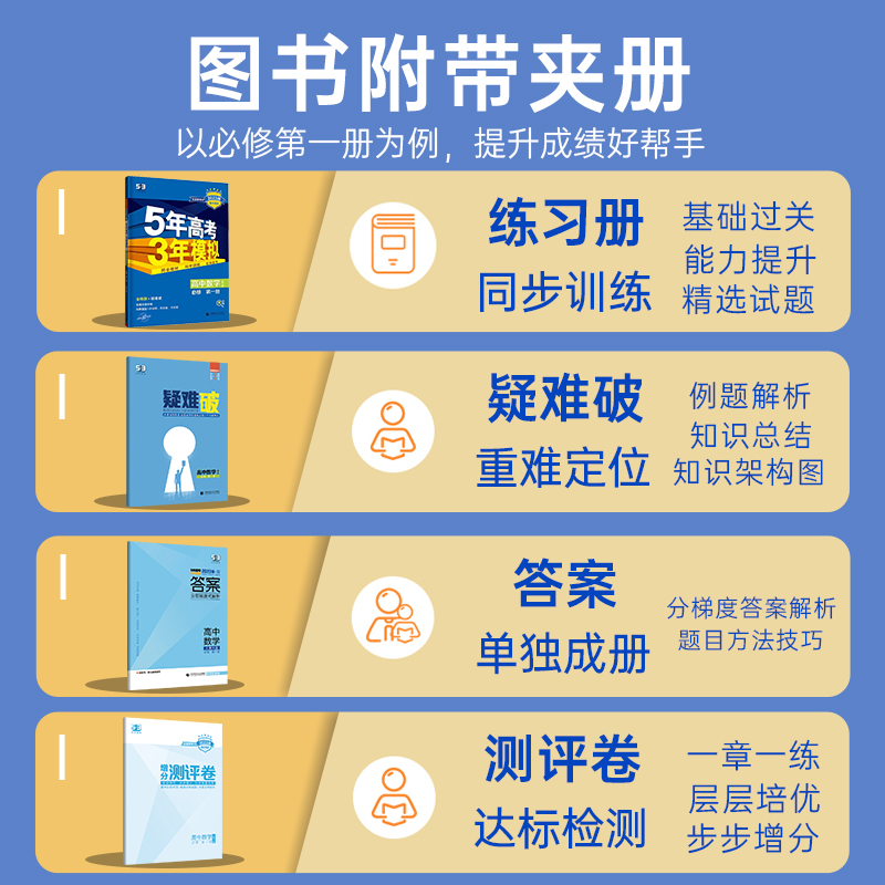 [高一上]全学科9本 必修第一册 人教 高中通用 [正版]2024/2025五年高考三年模拟53高一高二上下册语文数学物高清大图