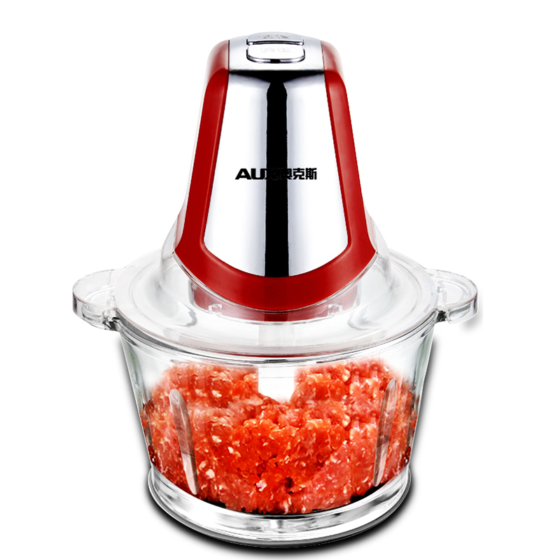 奥克斯(aux)绞肉机家用电动小型多功能碎肉打绞菜蒜蓉器碎菜搅肉绞馅