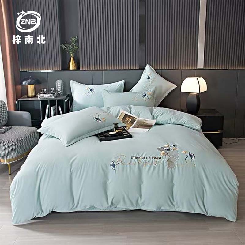 梓南北绣花四件套 ZNB/B23 套高清大图