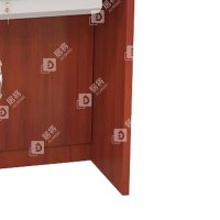 居将 JJ4022310 多媒体翻转电脑桌电教室培训桌隐藏式机房电脑桌 三人位