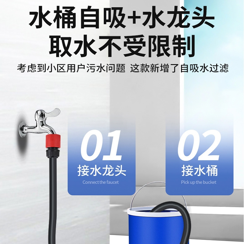 闪电客大功率洗车机220v高压刷车器家用新型增压泵插电喷水枪强力洗地