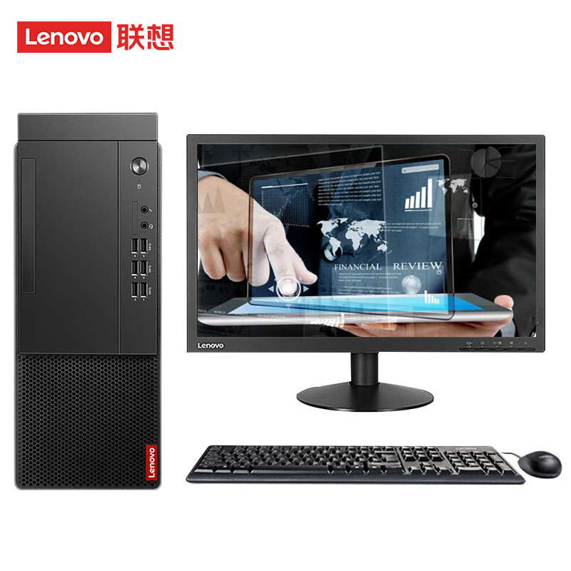 联想台式机定制启天M455 I5-12500 16G 1T+512GSSD 2G独显 WIN11专业版21.5英寸显示器