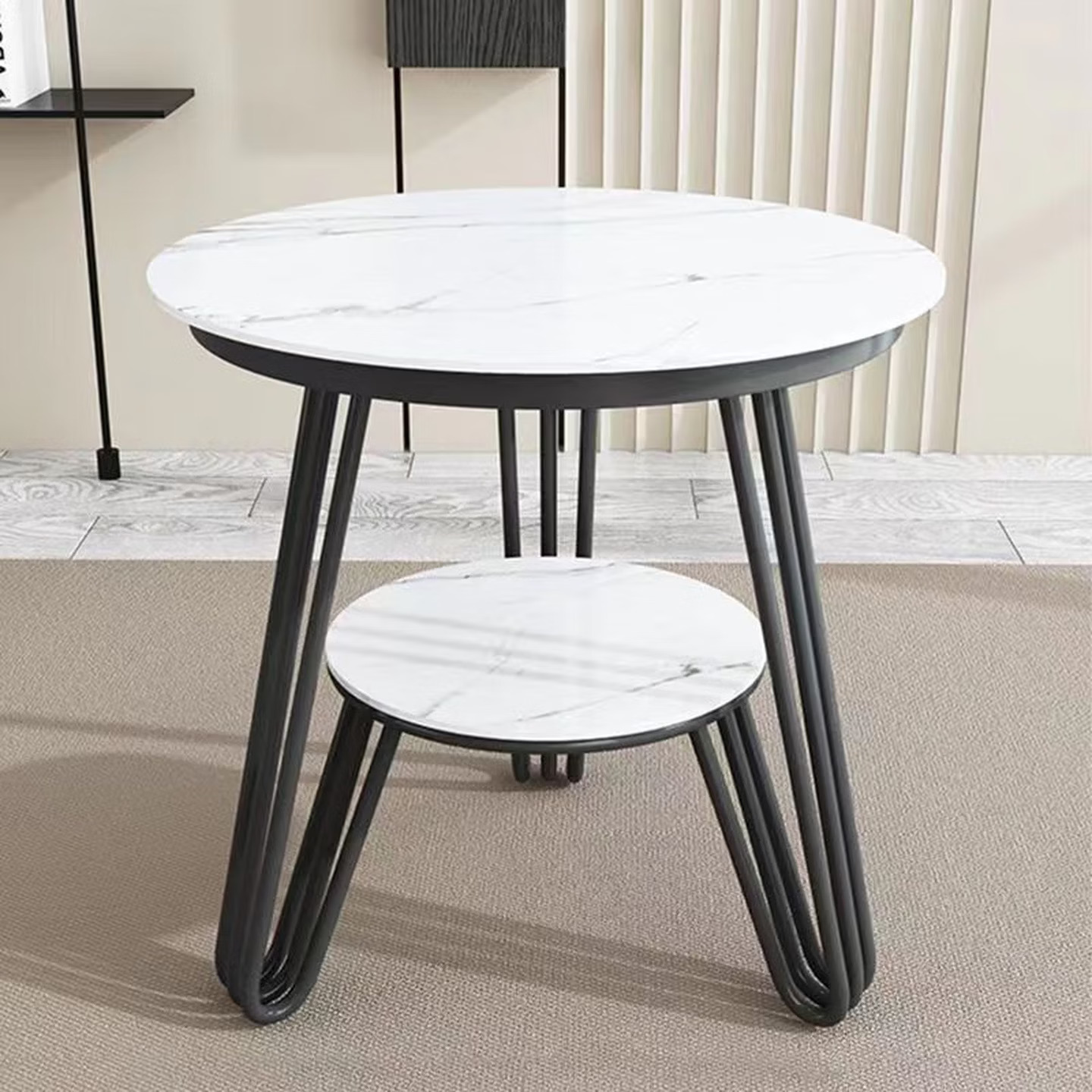 三圣茶几简约双层茶水桌小户型客厅创意茶几边几高清大图