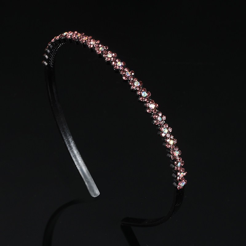 水钻花朵头饰发箍气质压发头窟女带齿防滑洗脸敷面膜头箍发饰