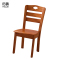 觅鹊 餐椅 实木椅海棠色/把
