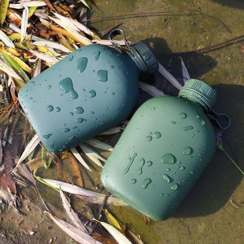 军水壶铝行军背带水壶户外大容量便携学生军训水壶解放军新式水壶单独