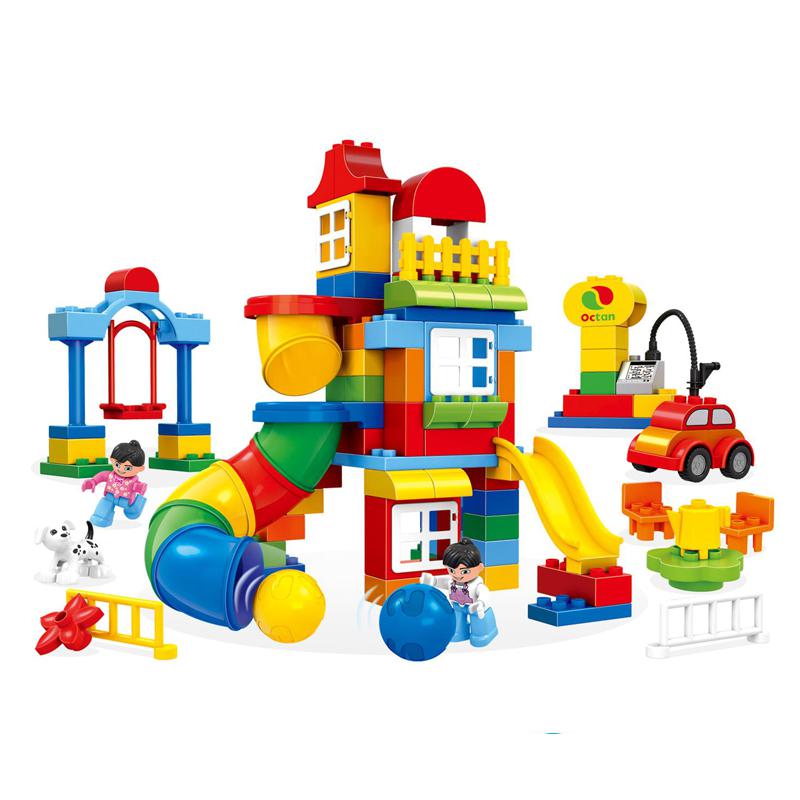 兼容乐高邦宝大颗粒管道早教积木水管幼儿园游戏儿童玩具拼装9076