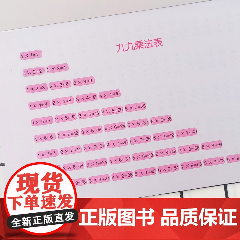 九九乘除法练习全套四册 多项综合训练 让自家孩子快人一步 小学一二三年级练习册 超大题量 循序渐进 一日一练高清大图