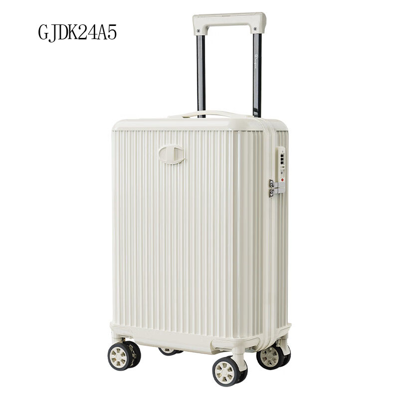 Champion冠军拉杆箱 经典条纹行李箱GJDK24A5白色 20英寸高清大图